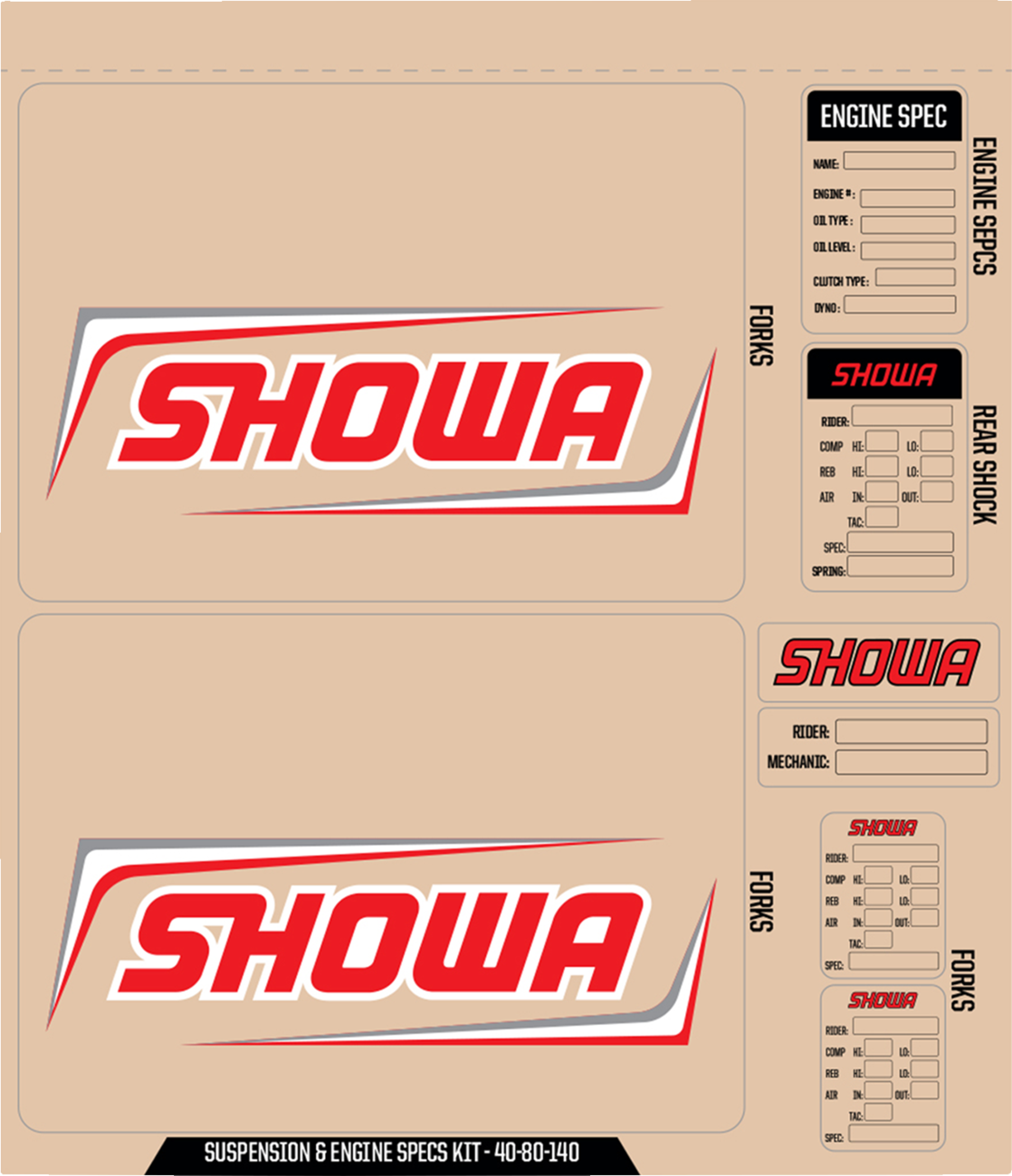 Suspension and Specs Graphic Kit