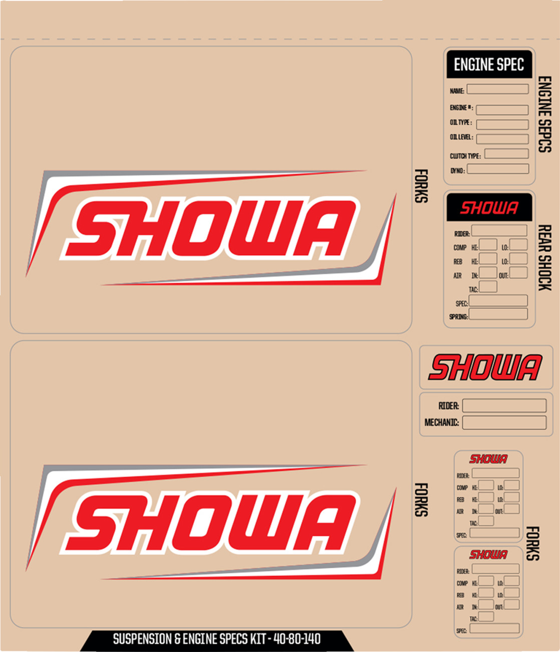 D'COR VISUALS Suspension and Specs Graphic Kit