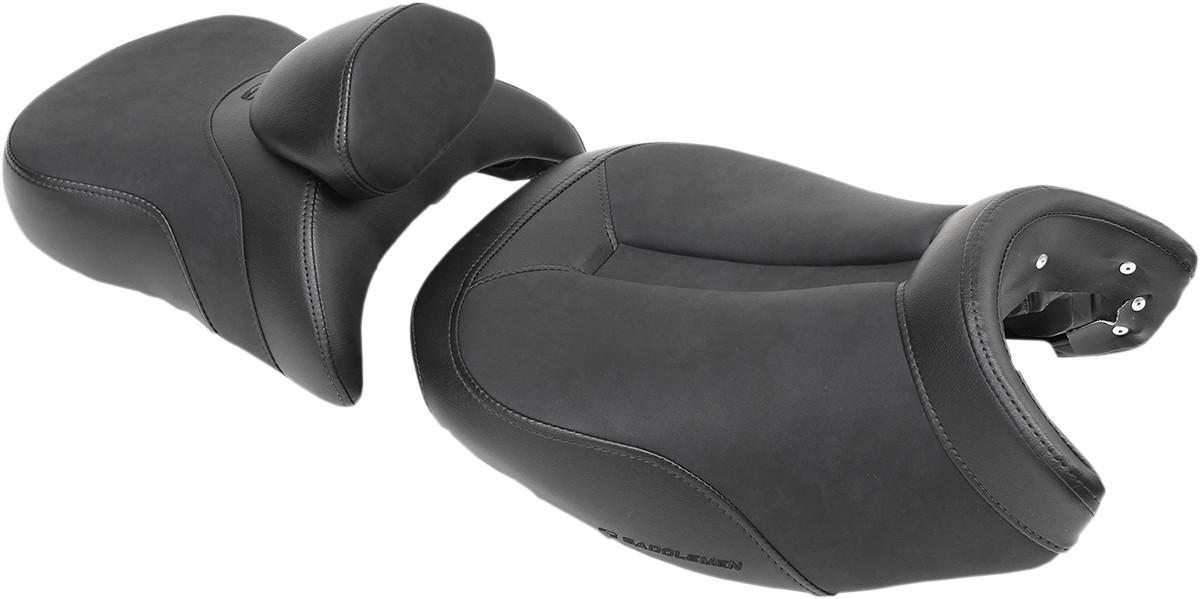 SADDLEMEN Adventure Track 2-Up Seat — 2-Up Seat, Low Profile/Lumbar Backrest
