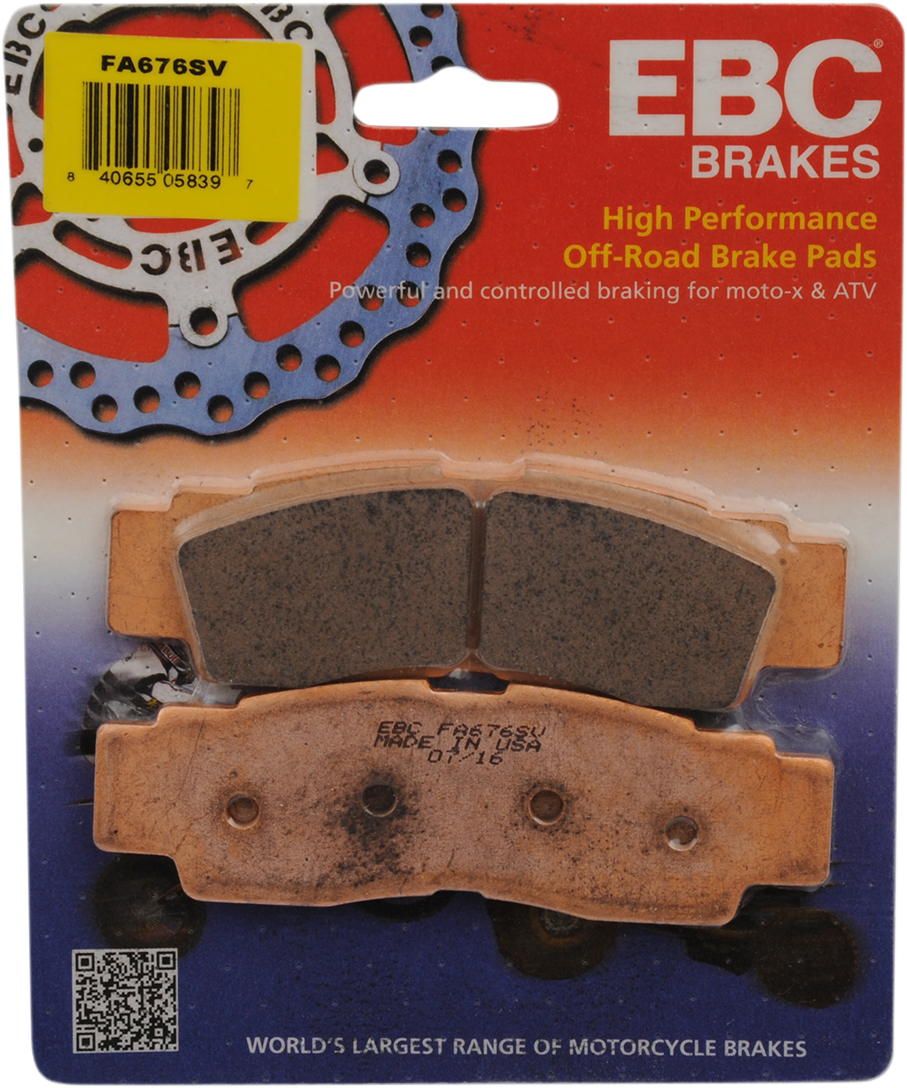 Severe Duty "SV" Sintered Brake Pads