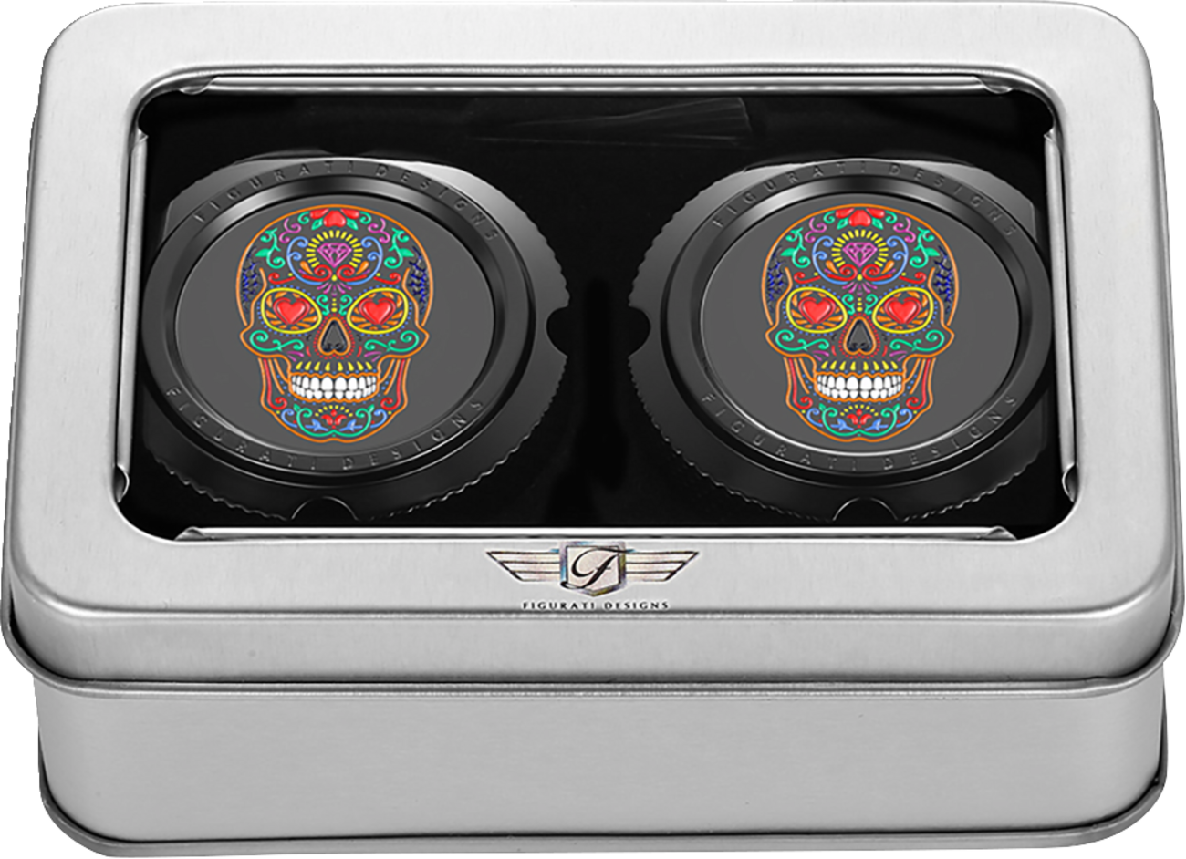 Figurati Designs Front Axle Nut Covers for Harley 2002-2026