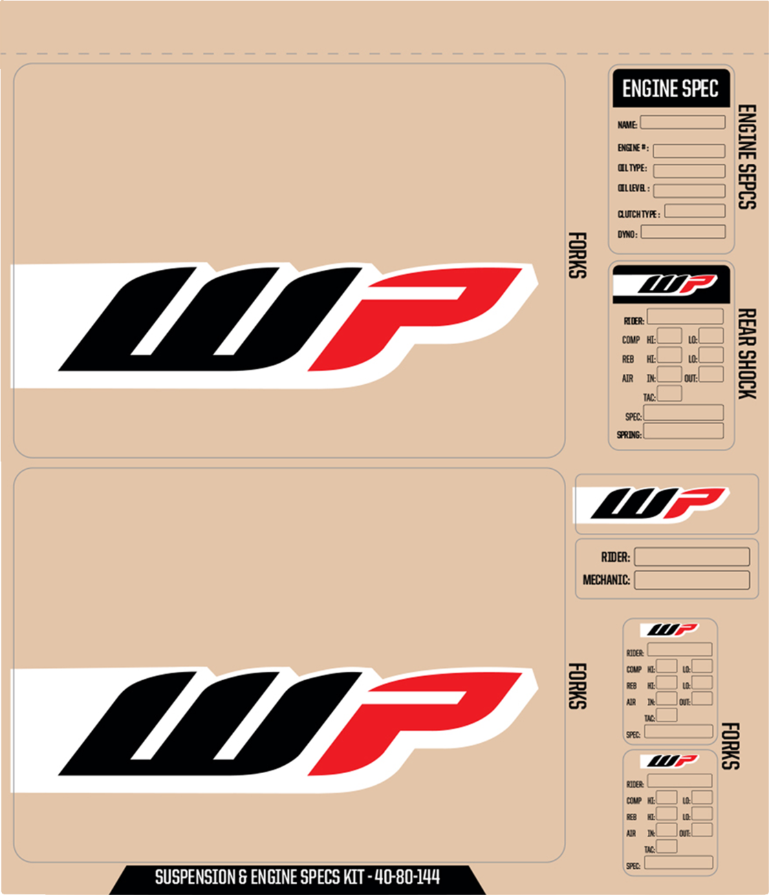 Suspension and Specs Graphic Kit