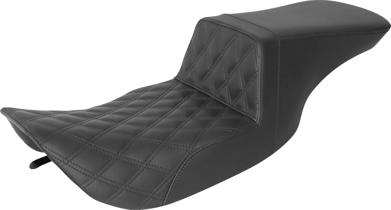 Saddlemen Tour Step-Up LS Lattice Stitch Seat For Harley FLHX / FLHR 1997-2007