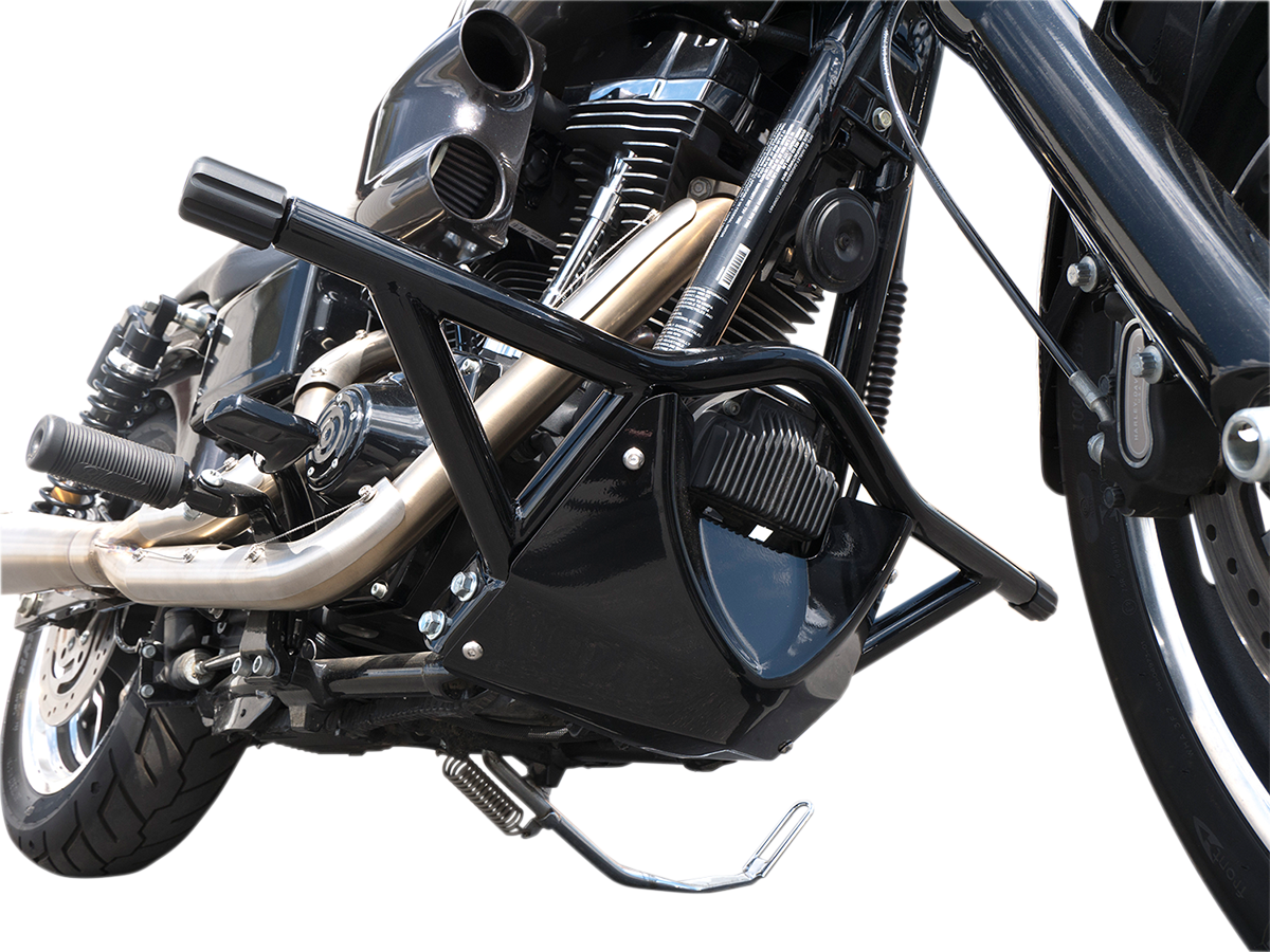 Russ Wernimont Black Highway Bar Skid Plate & Footrests for 9117