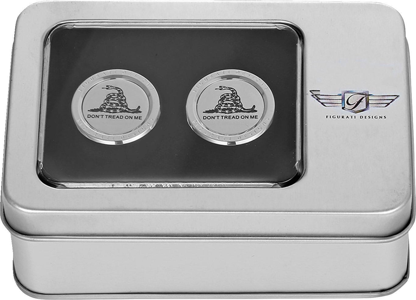 Figurati designs Docking Covers - Don't Tread On Me - Short - Silver