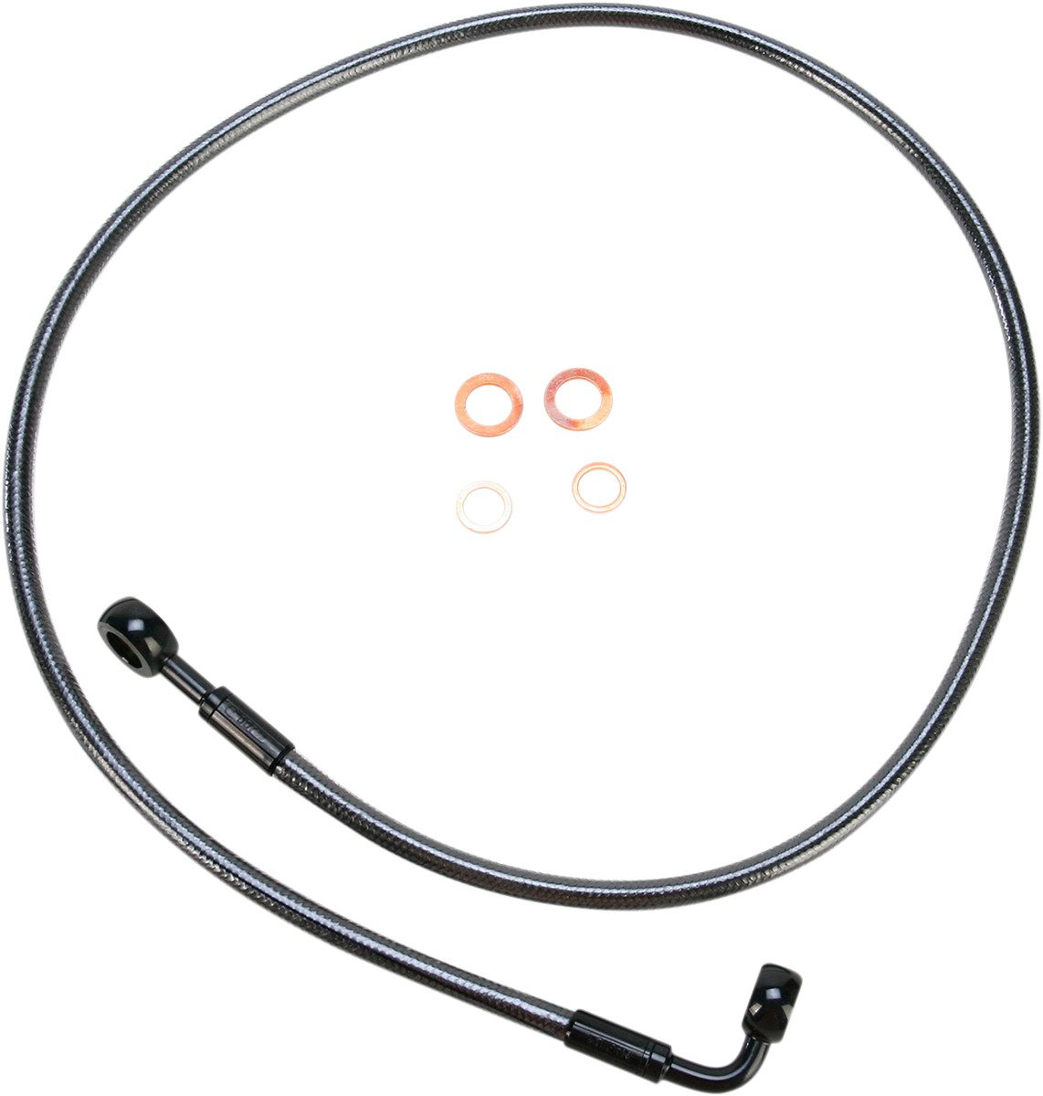 E-Z Align Braided Single Disc Front Brake Line