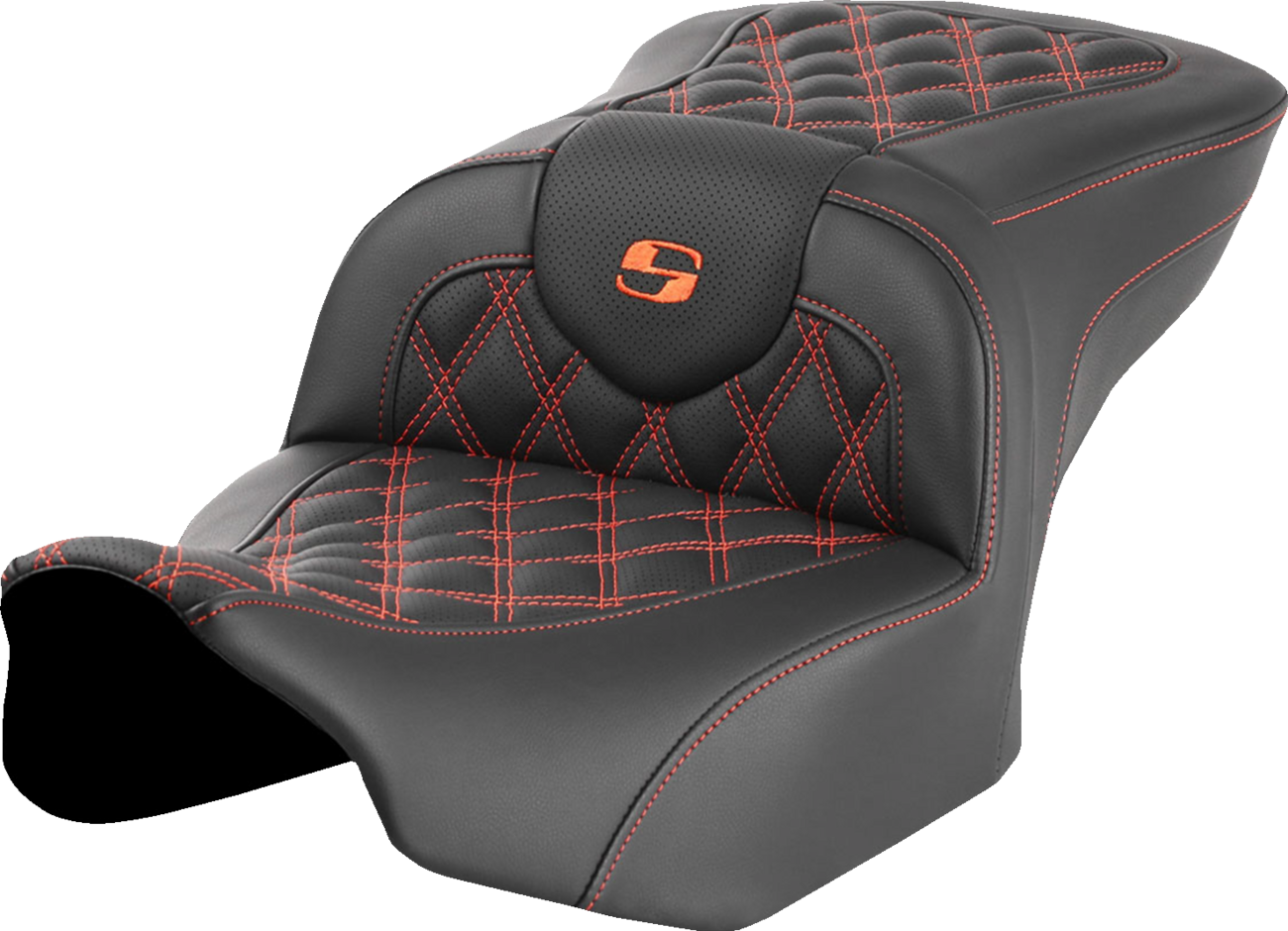 Saddlemen Roadsofa LS Lattice Stitch 2-Up Seat For Harley FLHX / FLTRX 2023-2025