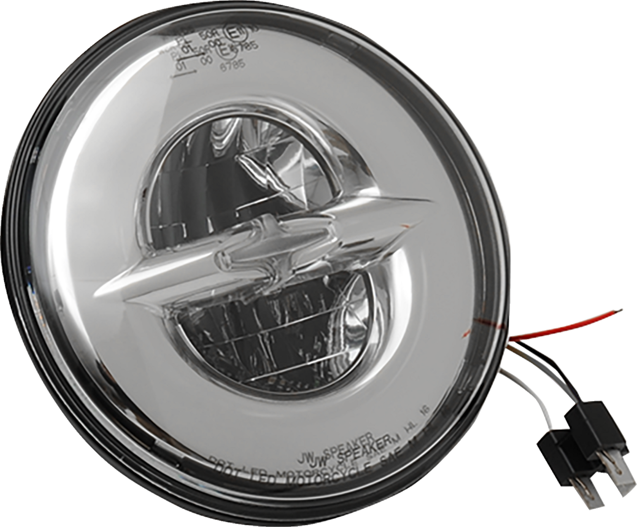 Drag specialties 7" Reflector-Style Headlight - Chrome