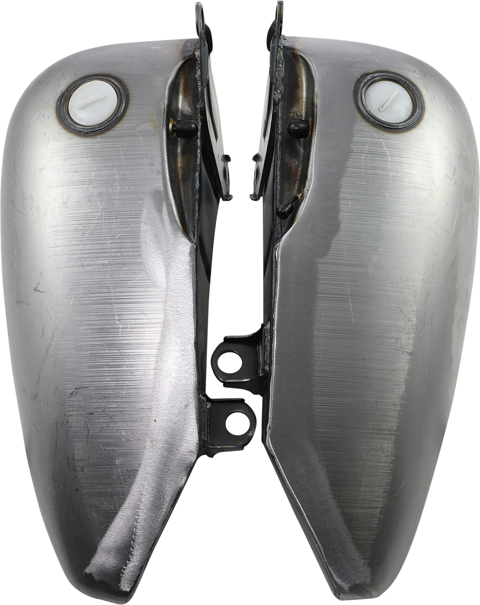 Drag Specialties 2" Extended Two-Piece Flat-Side Gas Tank Set