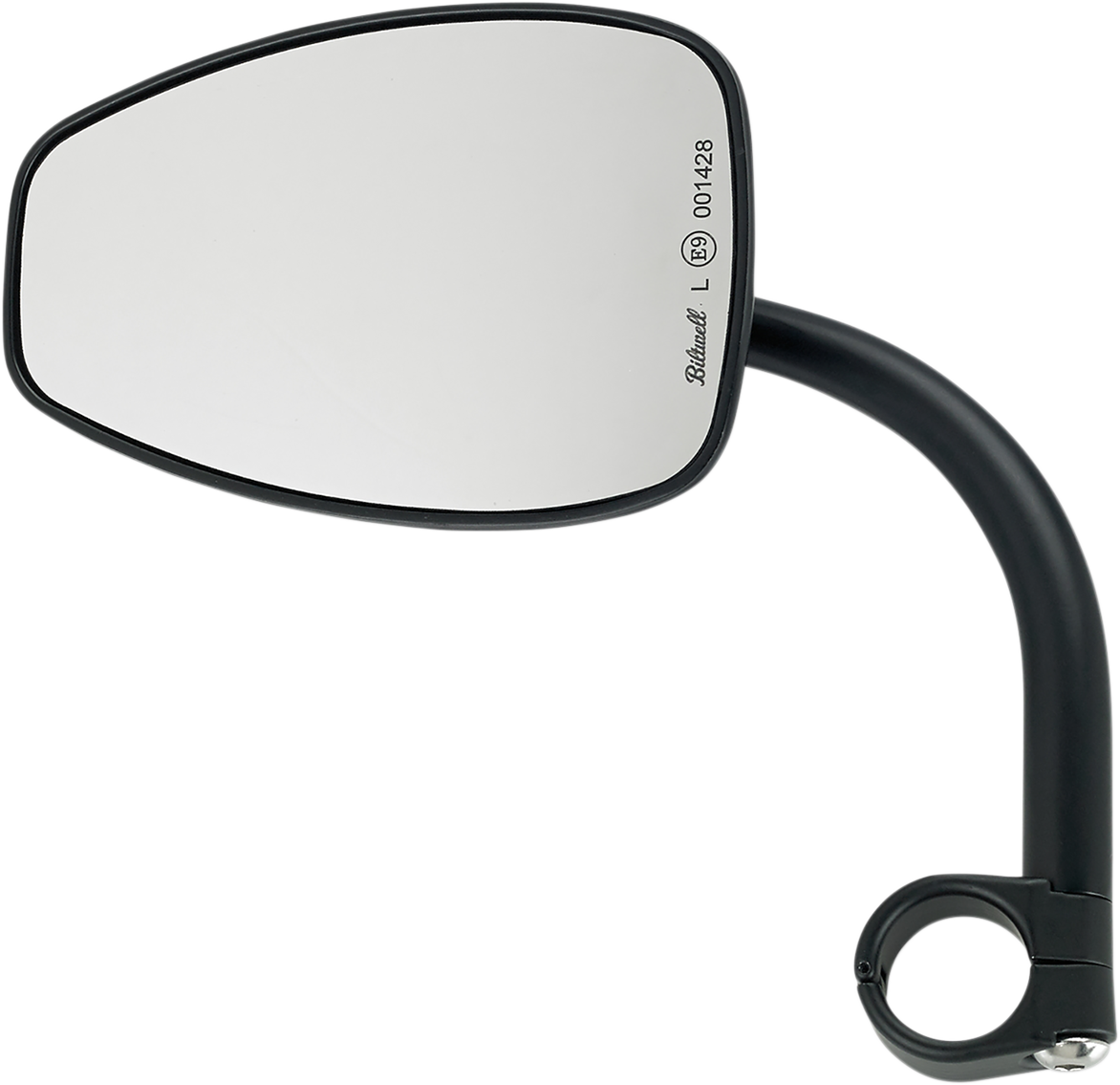 BILTWELL Utility Mirror with Clamp-On Mount