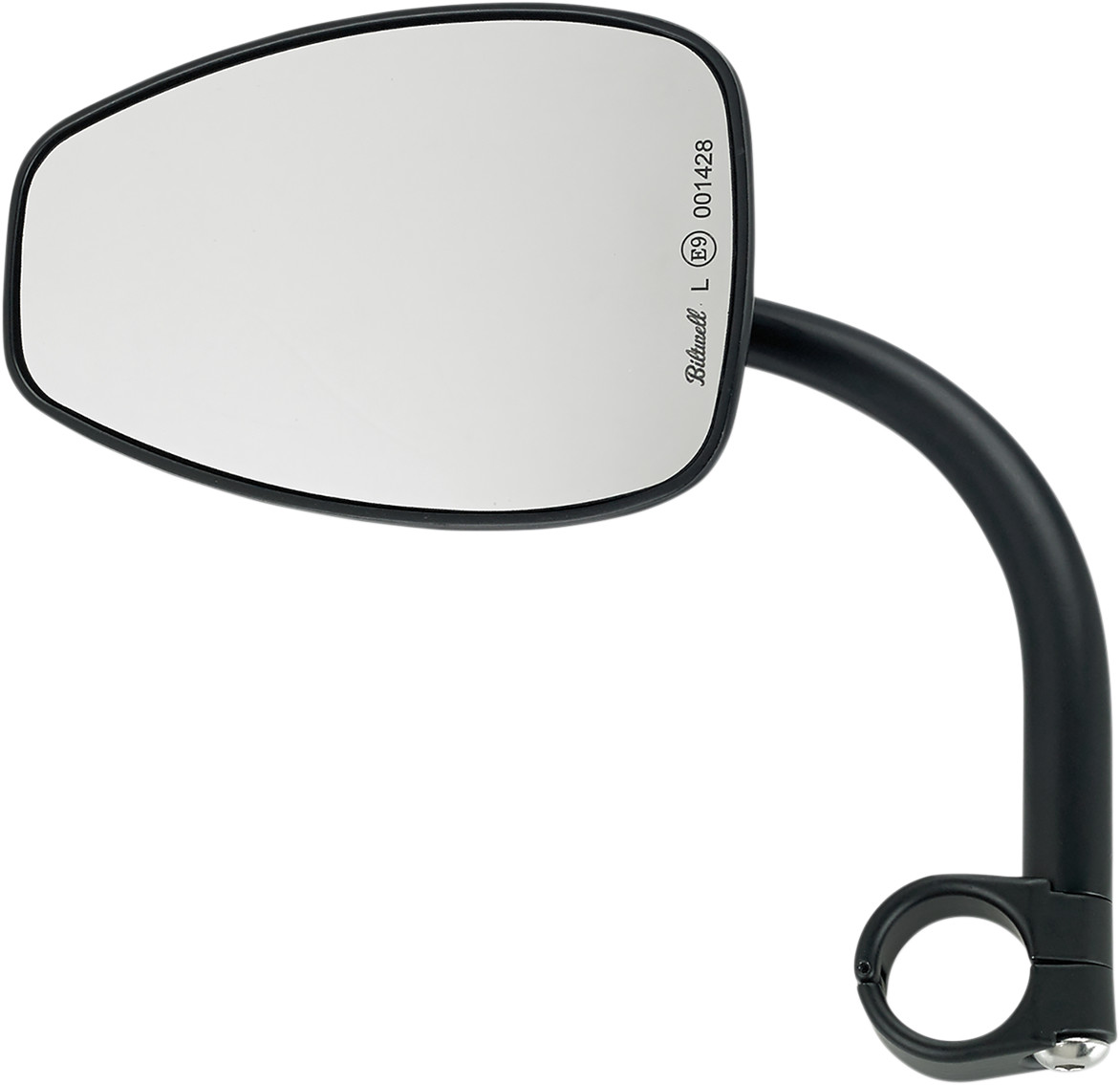 BILTWELL Utility Mirror with Clamp-On Mount