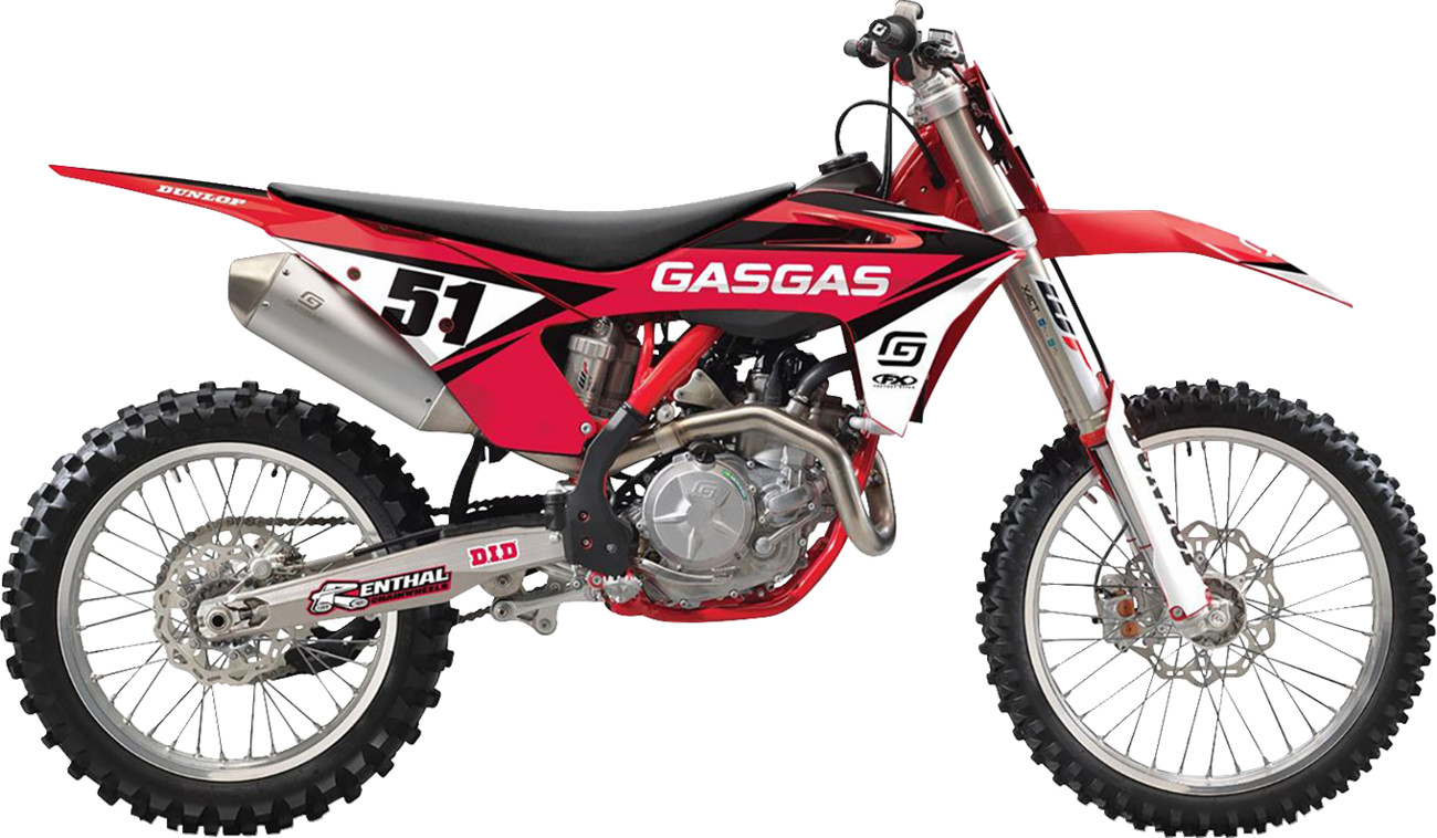 Factory Effex EVO 21 Shroud / Airbox Graphics Kit Gas Gas 125cc-500cc 2023-2024