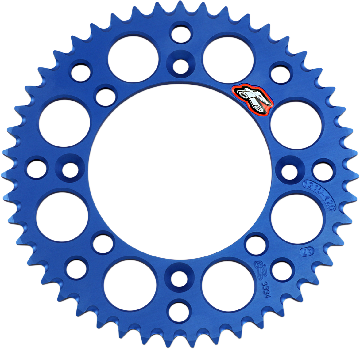 Renthal Rear Sprocket - Aluminum - 47 Tooth - Blue - YZ 65 2018-2025 Yamaha YZ65 47T