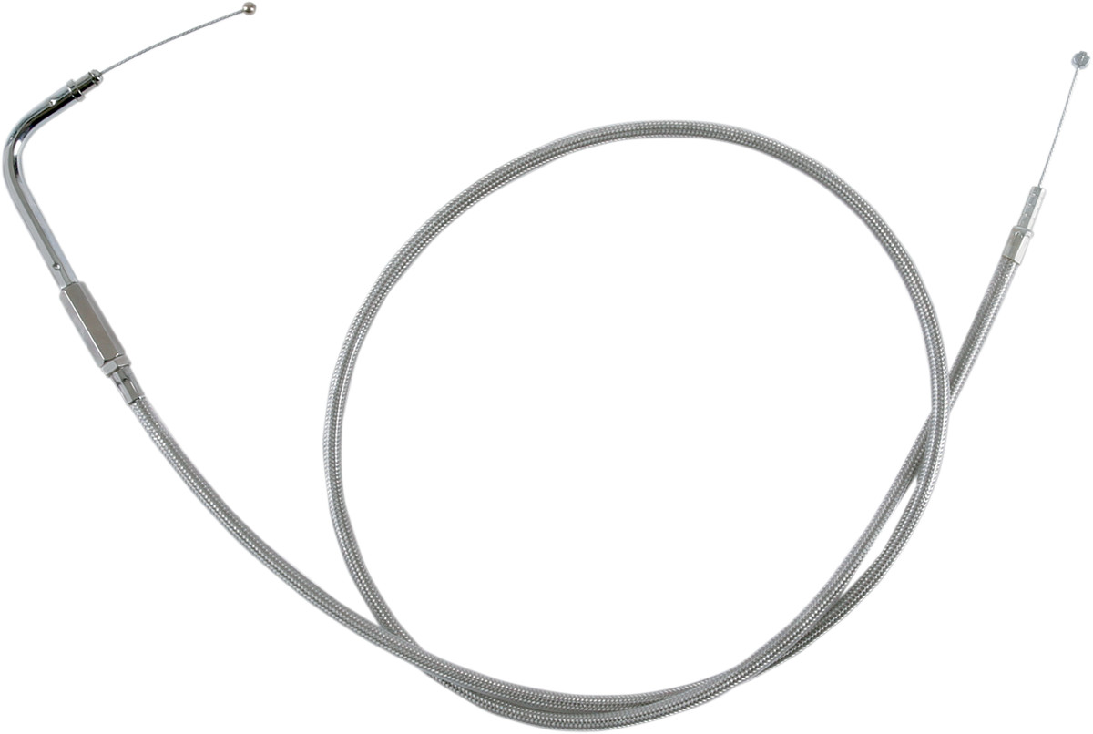 Drag Specialties Stainless Braided Idle Cable