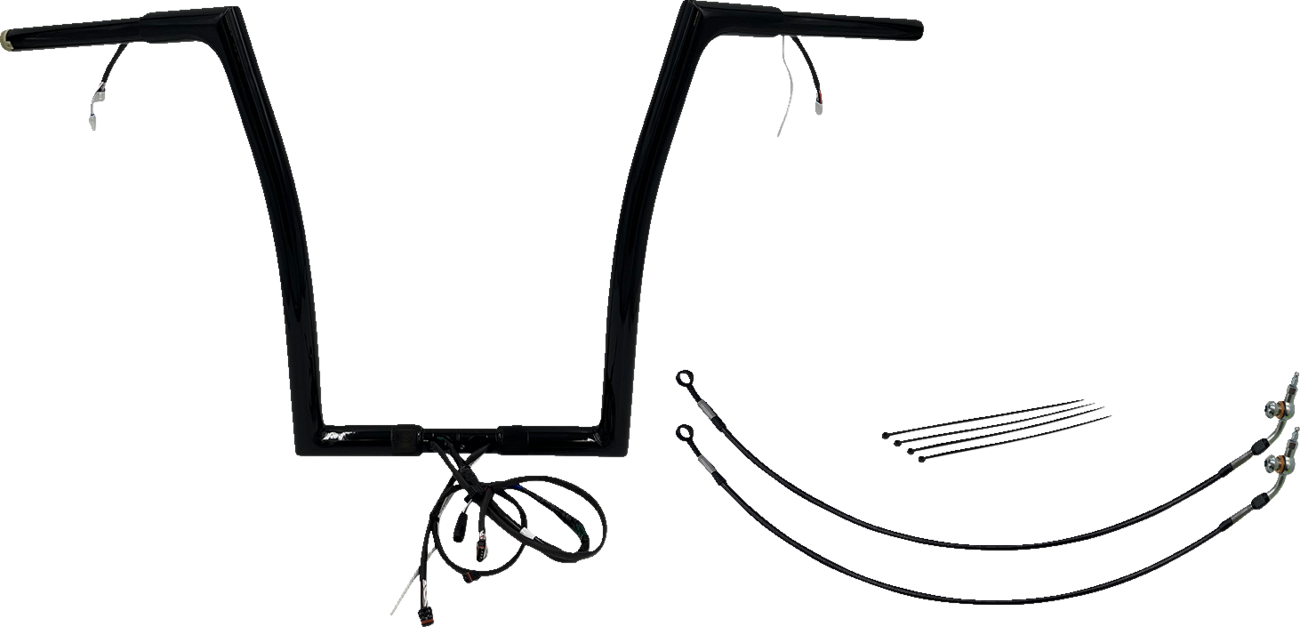 Fat Baggers Inc. 1 1/4" Wired Flat Top Handlebar Kit For Harley Road Glide 2016-2020