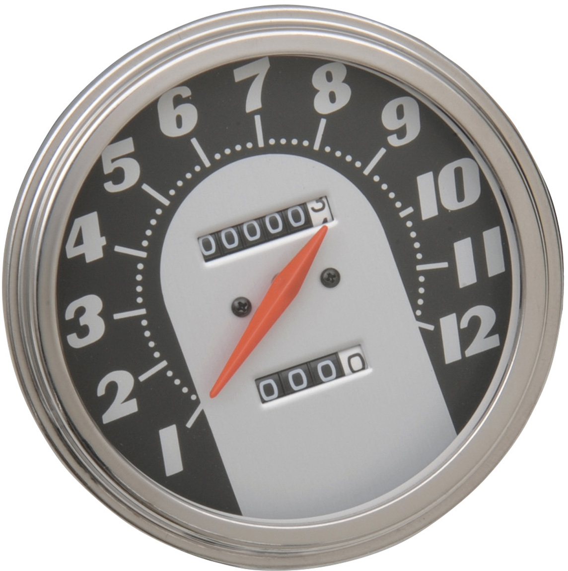 Drag specialties 5" MPH FL-Style 2:1 Speedometer - '62-'67 Black Face Harley Davidson
