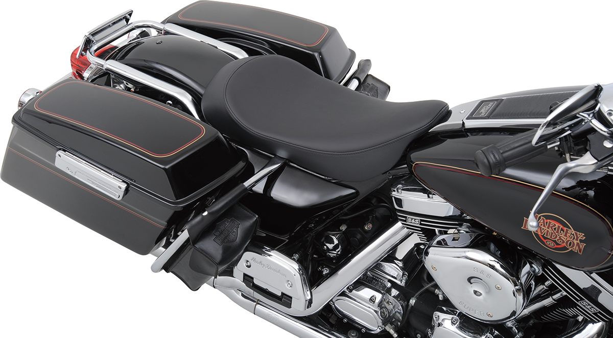 Drag specialties seats Low Solo Seat - Smooth - FLHR '97-'07 Harley Davidson