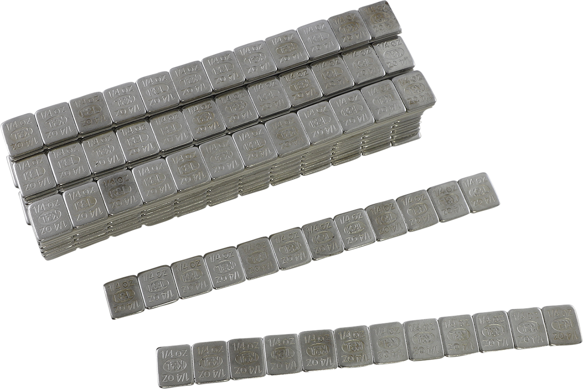 K&l supply Wheel Weights - Rectangle - Adhesive Stick-On - Chrome - 360 Pack