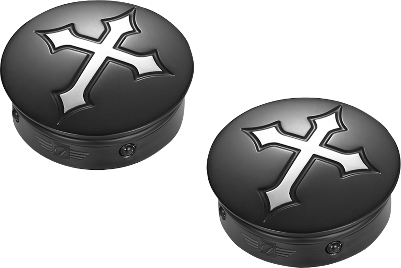 Figurati Designs Swing Arm Pivot Covers for Harley Touring 1985-2025