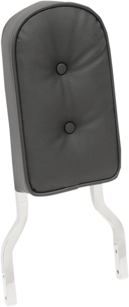 Drag specialties seats Sissy Bar Pad - Tall - Pillow W/Piping - Black