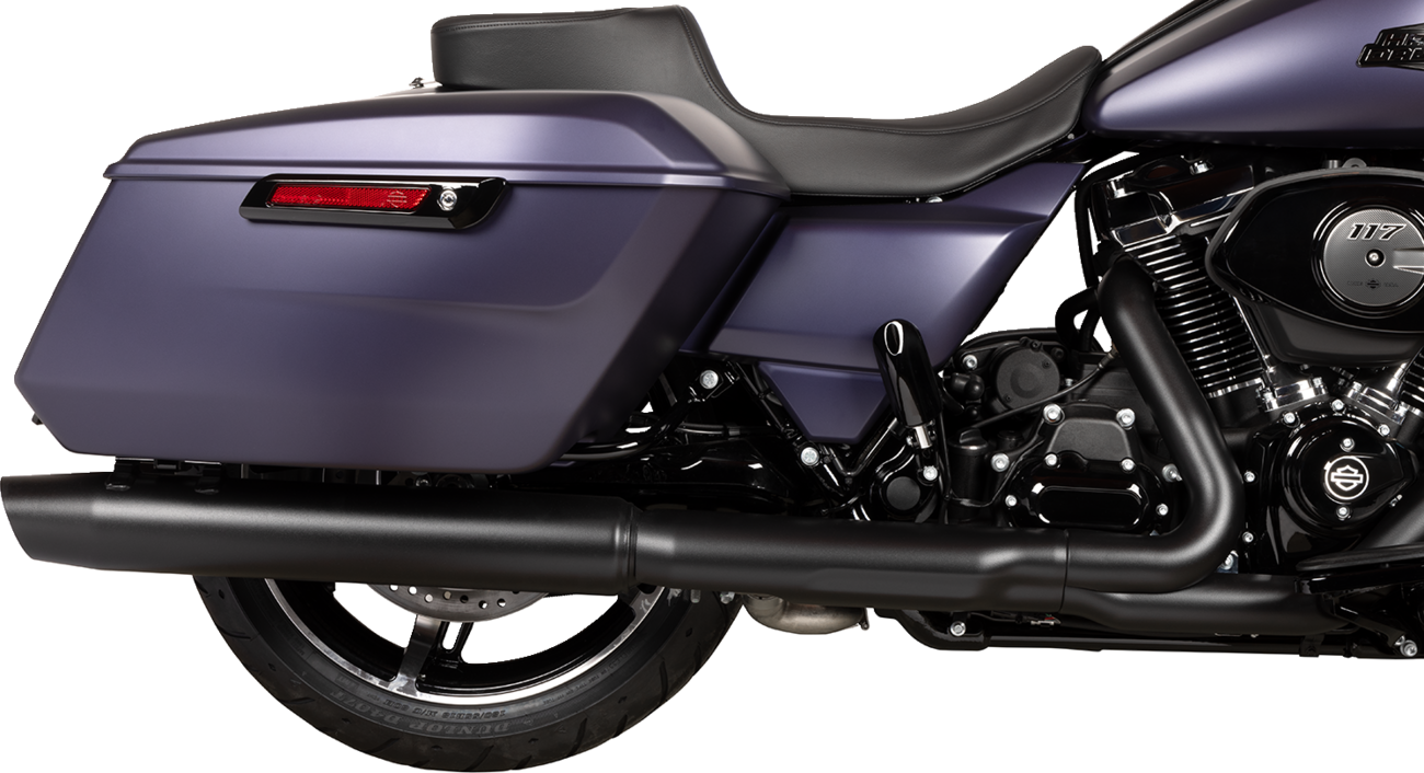 Drag specialties seats Performance Predator 2-Up Seat - Extended Reach - Solar Leather - Smooth - FLHX/FLTR '23-'24 Harley Davidson