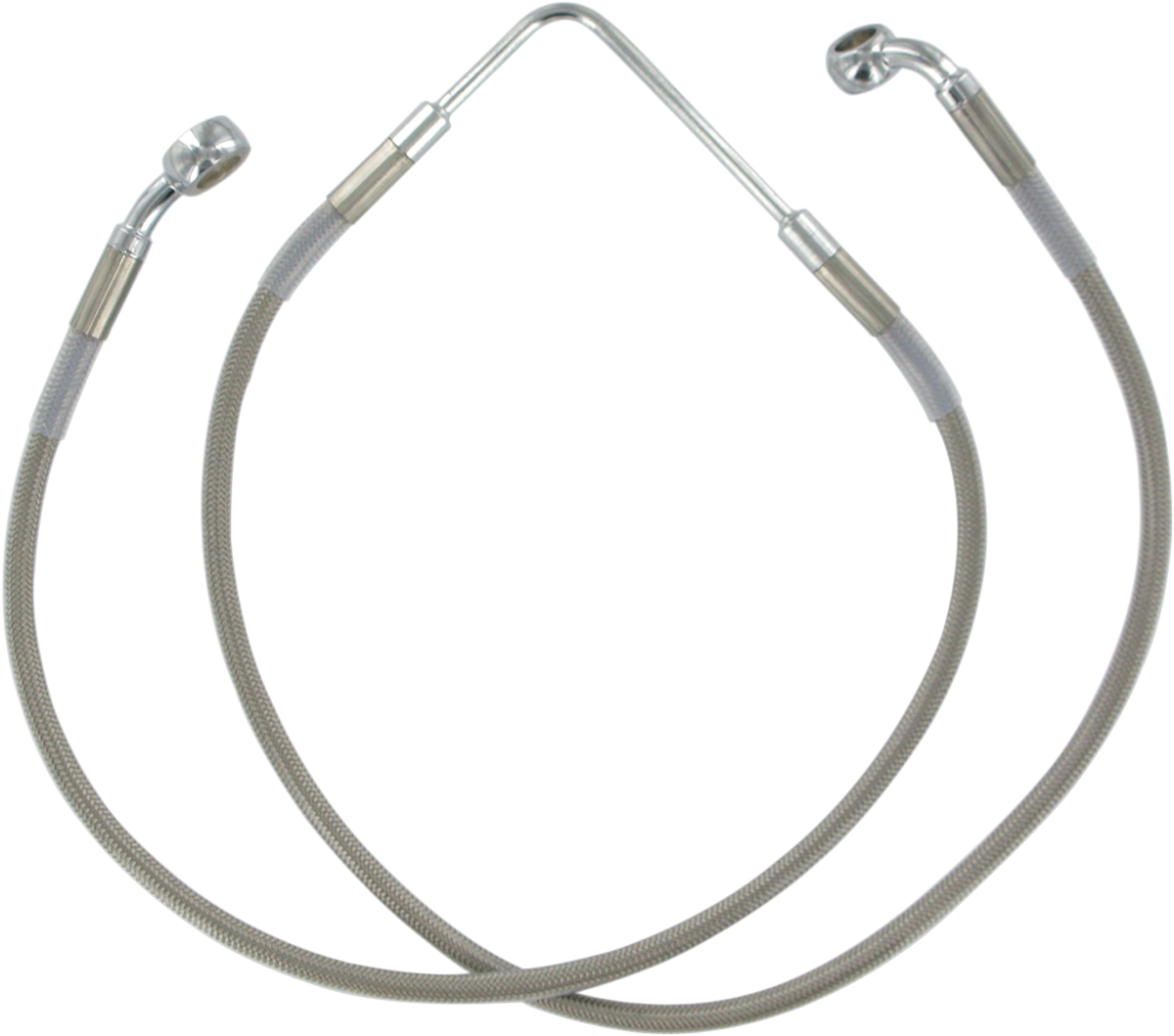 Drag specialties Brake Line - Front (Upper) - Stainless Steel 2006-2007 Harley Davidson FXDB Street Bob