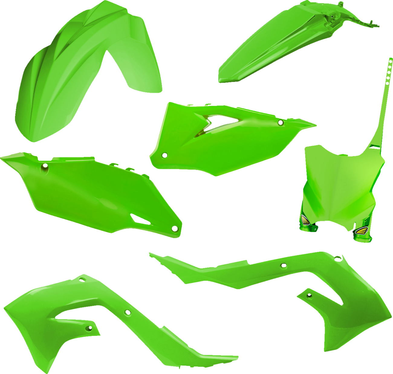 Cycra 5 Piece Replica Body Kit - OEM Green - Kawasaki