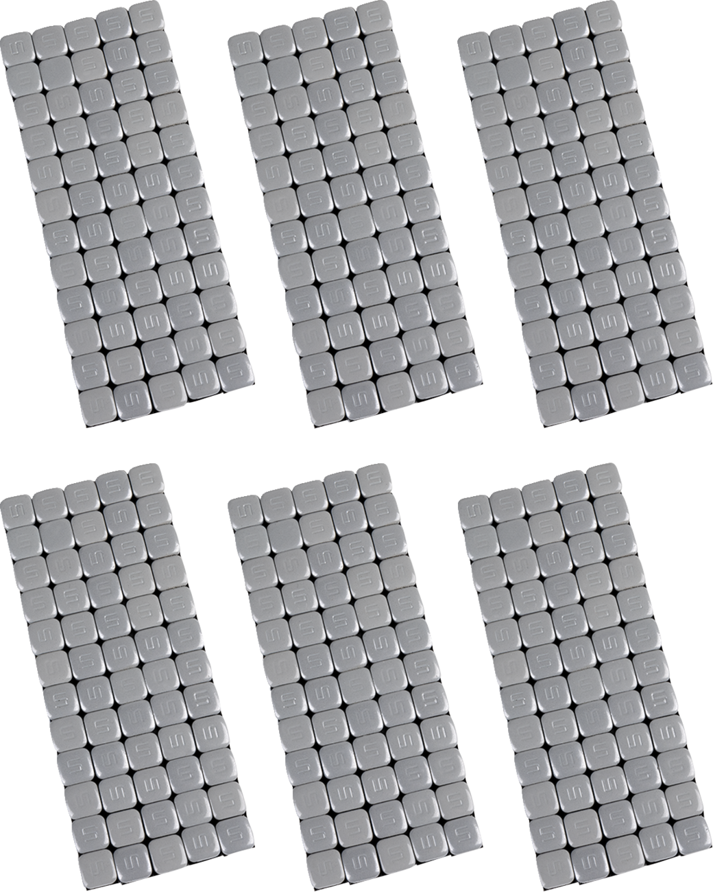 K&l supply Wheel Weights - Square - Adhesive Stick-On - Silver - 360 Pack
