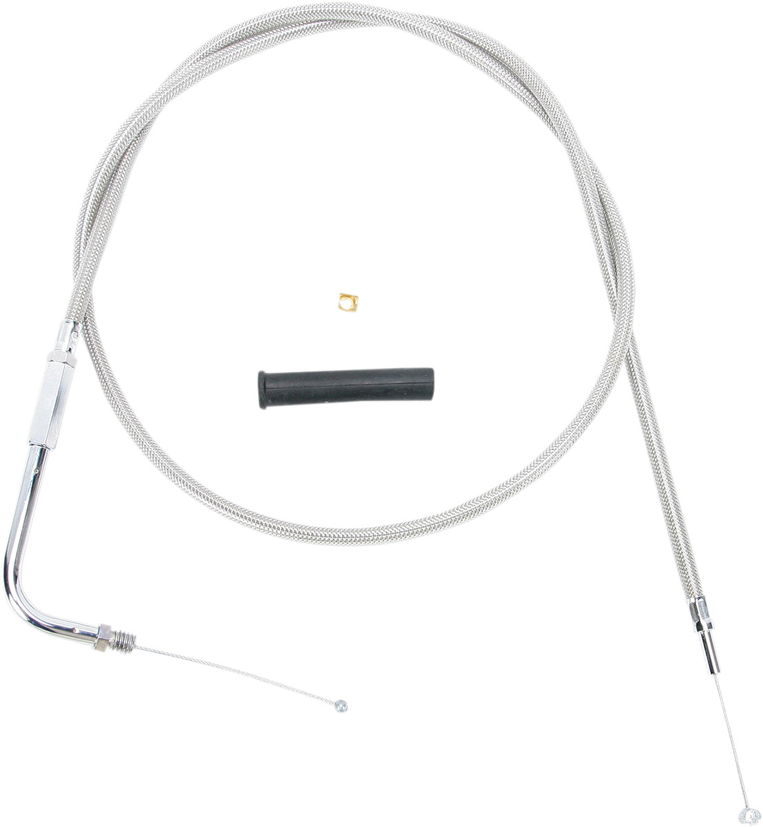 Drag Specialties Stainless Braided Throttle Cable