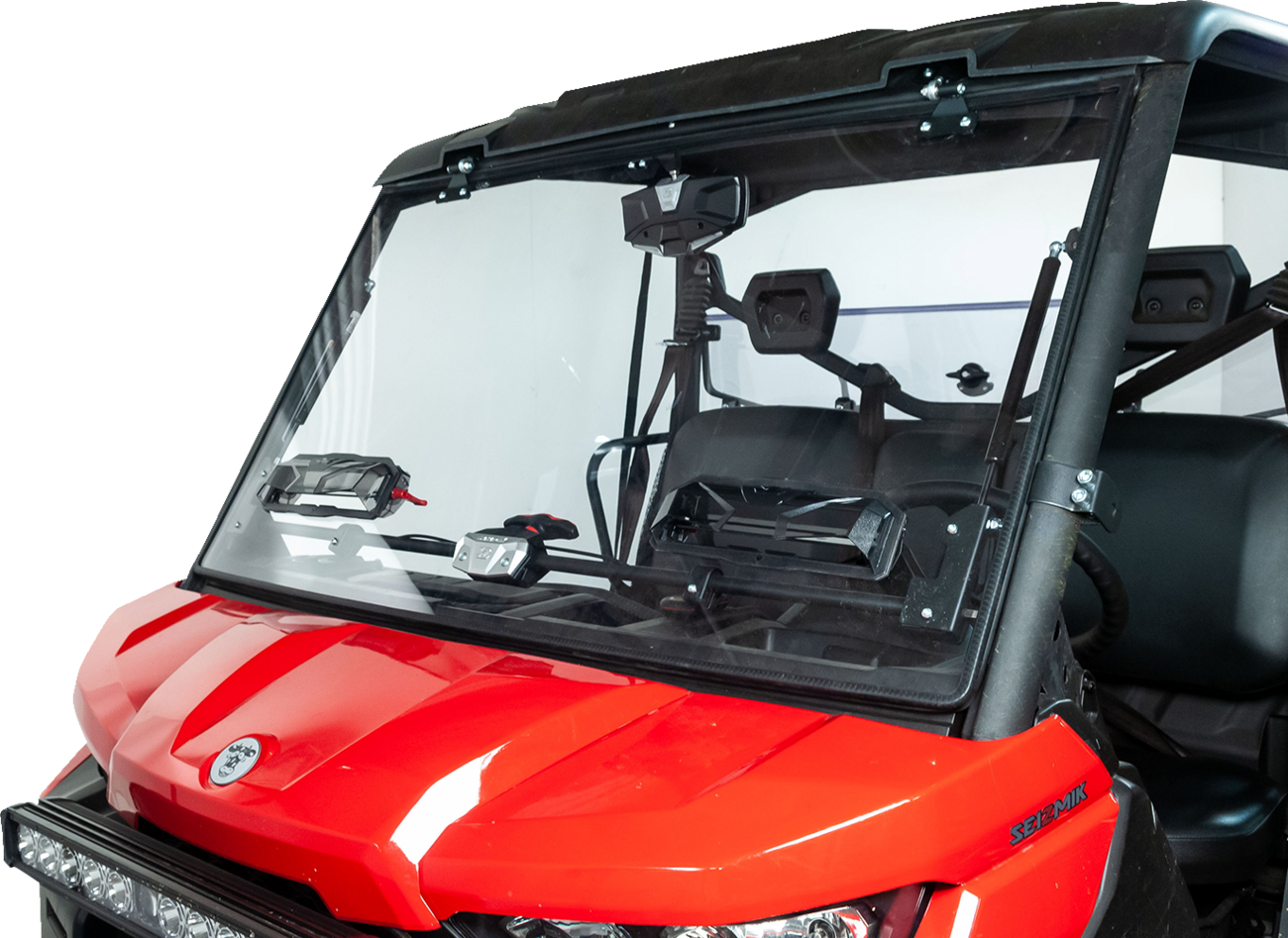 Seizmik Flip-Up Windshield With Vents Can AM Defender 1000 / 800 2016-2021