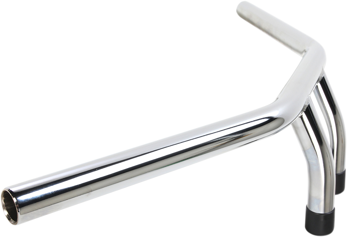 Emgo 1" T-Bar Handlebar - 8" - Dimpled - Chrome