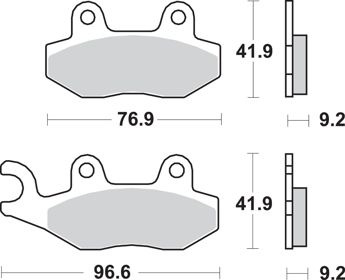 SBS HF Ceramic Front Brake Pads 713HF