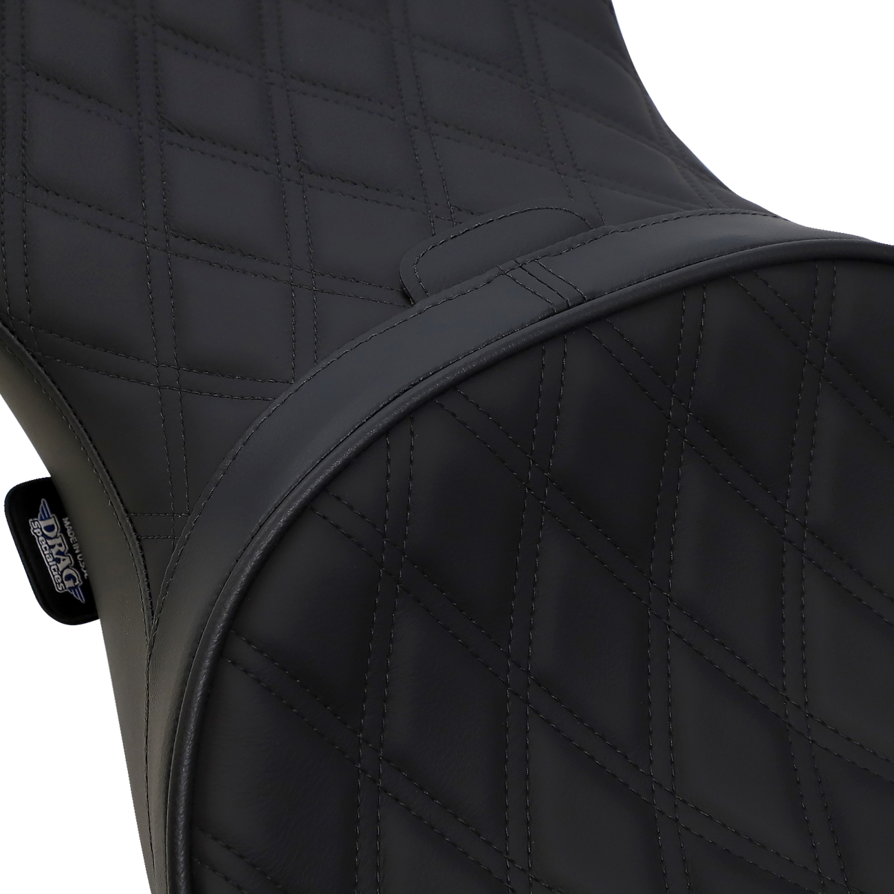 Drag specialties seats Low Touring Seat - Double Diamond - Driver's Backrest - FL '08-'23 Harley Davidson