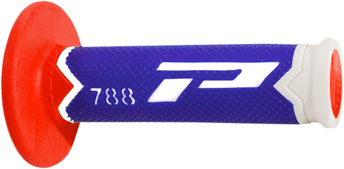 Pro grip Cross Triple Density 788 Grips - White/Blue/Red