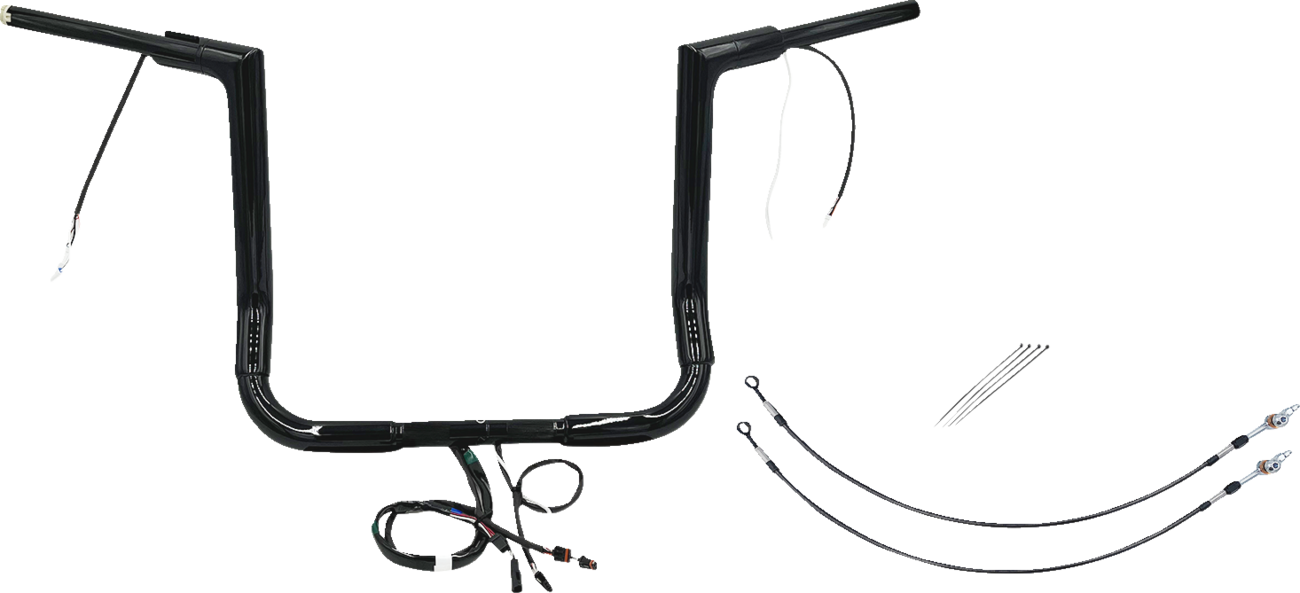 Fat Baggers Inc. 1 1/2" Wired Flat Top Handlebar Kit For Harley Touring 2014-2015