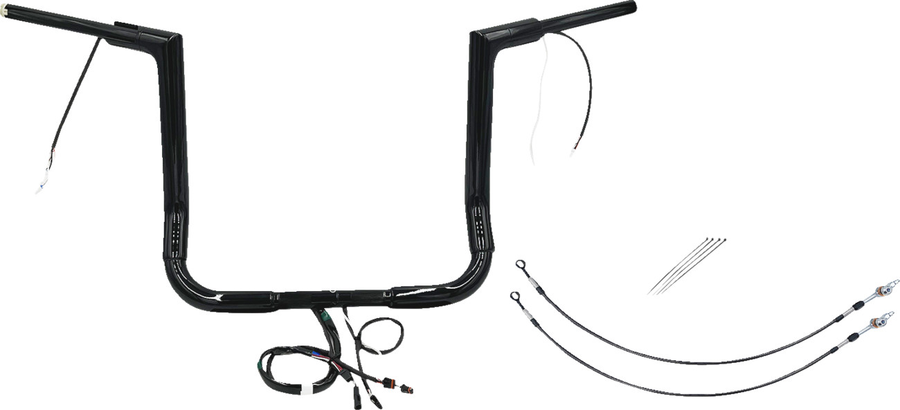 Fat Baggers Inc. 1 1/2" Wired Flat Top Handlebar Kit For Harley Touring 2014-2015