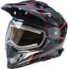 RANGE ROTOR SNOW ELECTRIC HELMET - BLACK/RED