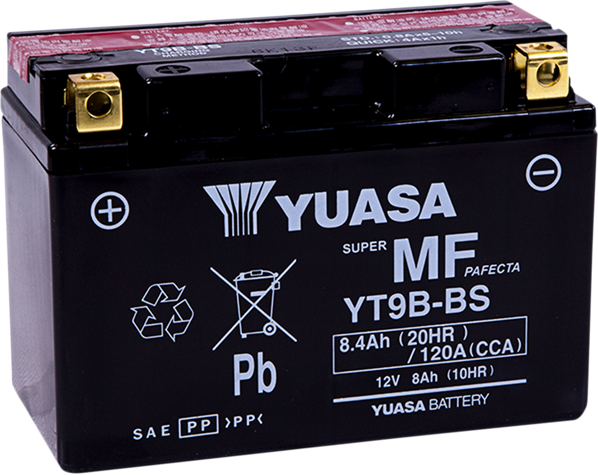 Yuasa AGM Battery - YT9B-BS - .40 L Yamaha/Ducati