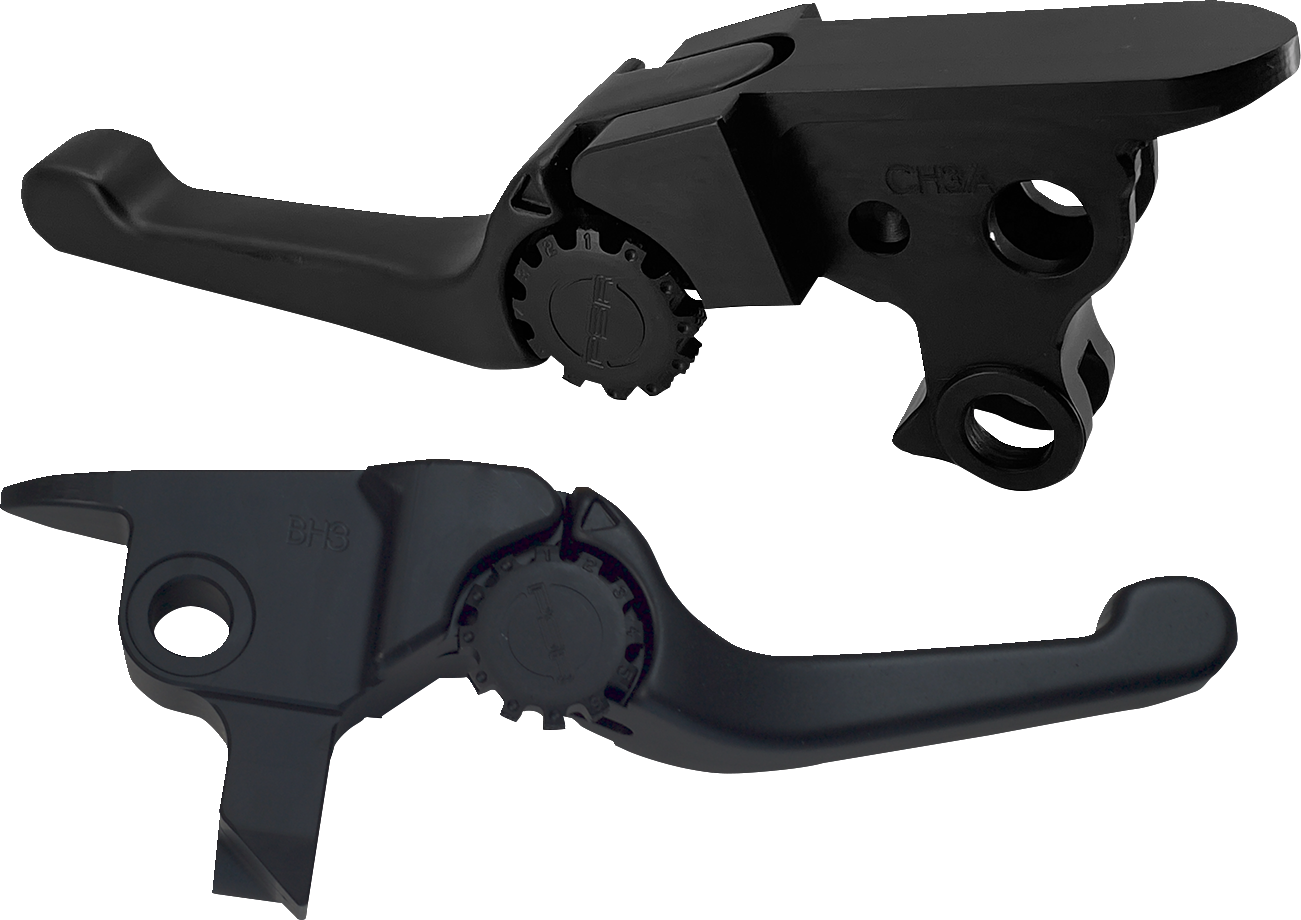 Psr Anthem Shorty Lever Set - Black Harley Davidson