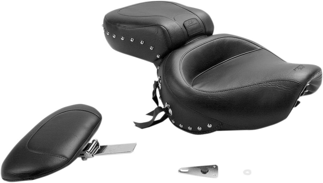 MUSTANG Wide Touring Seat with Driver Backrest