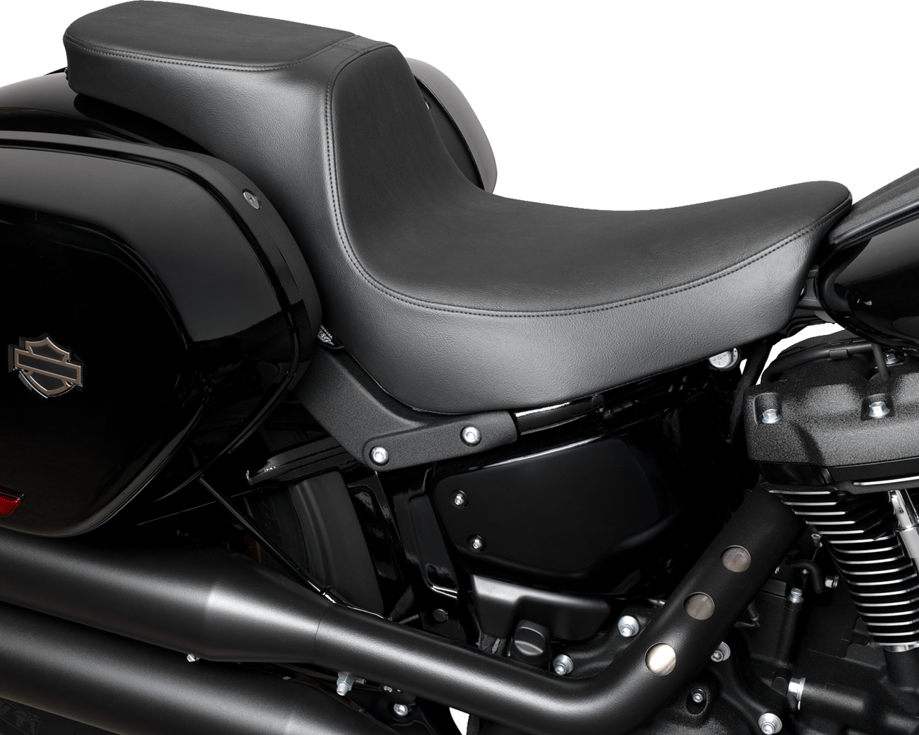 Drag specialties seats Predator 2-Up Seat - Vinyl - Smooth - FLSB/FXLRS '18-'24 Harley Davidson