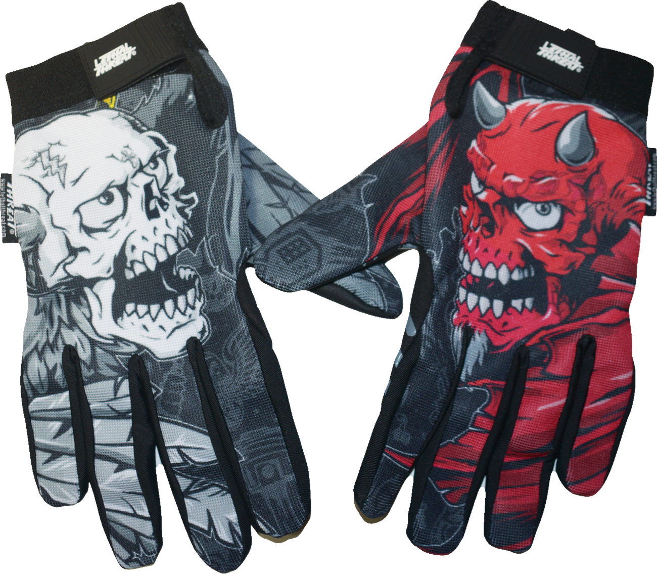 Good N Evil Skulls Gloves