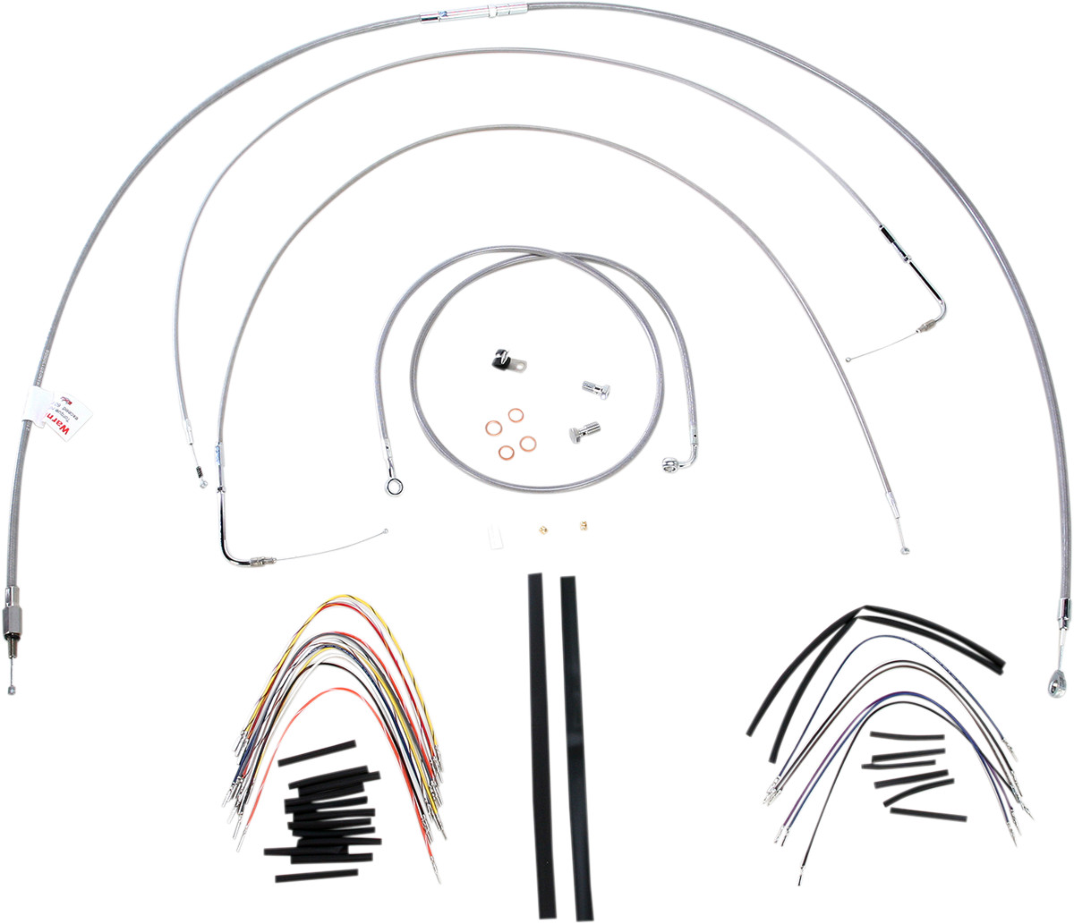 Burly Handlebar Cable Installation Kit For Harley Softail FL 2000-2006