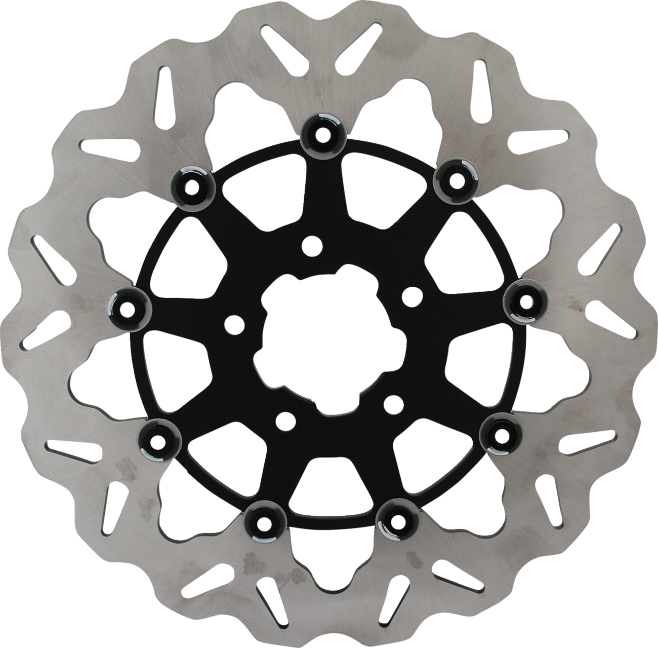 Gbrakes Wave® Brake Rotor - Black Carrier Harley Davidson