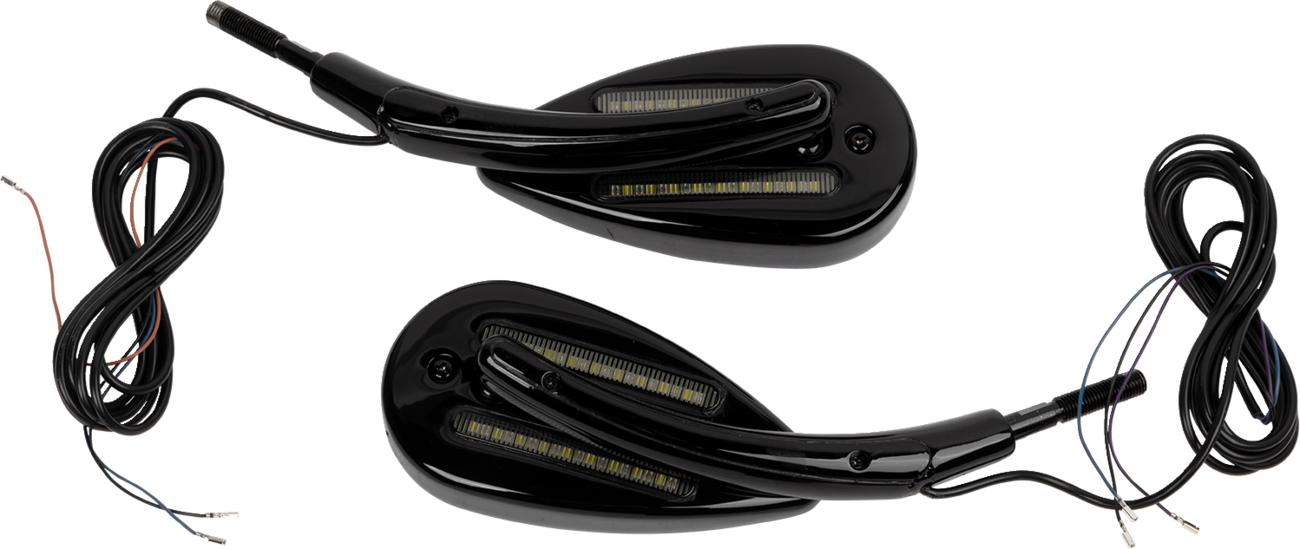 Custom Dynamics LED Turn Signal Mirrors For Harley