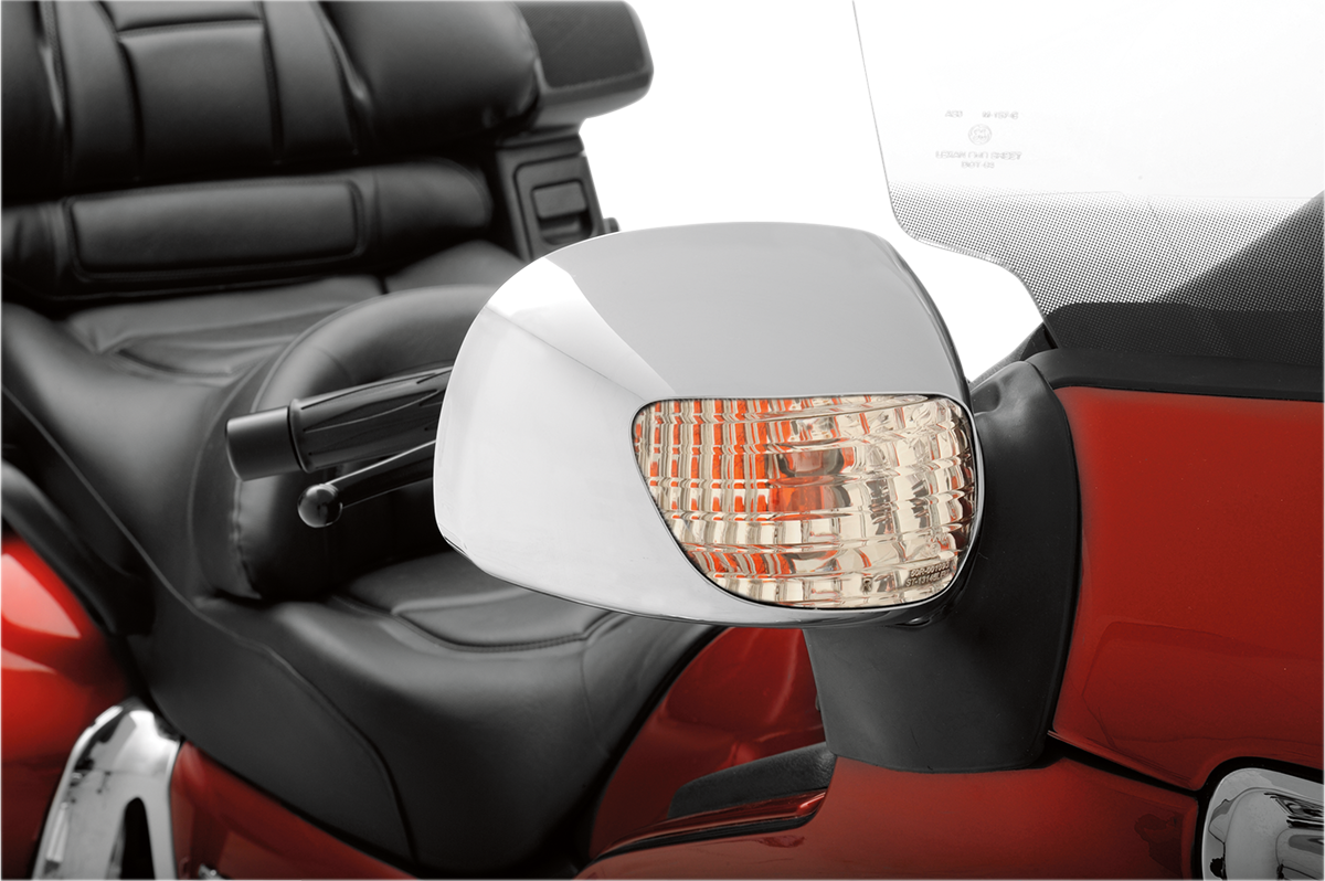 Parts unlimited Mirror Housing - Chrome - Left/Right 2006-2013 Honda GL1800HP Gold Wing Audio/Comfort / 2001-2011 Honda GL1800 Gold Wing / 2007-2008 Honda GL1800HPN Gold Wing Audio/Comfort/Navi