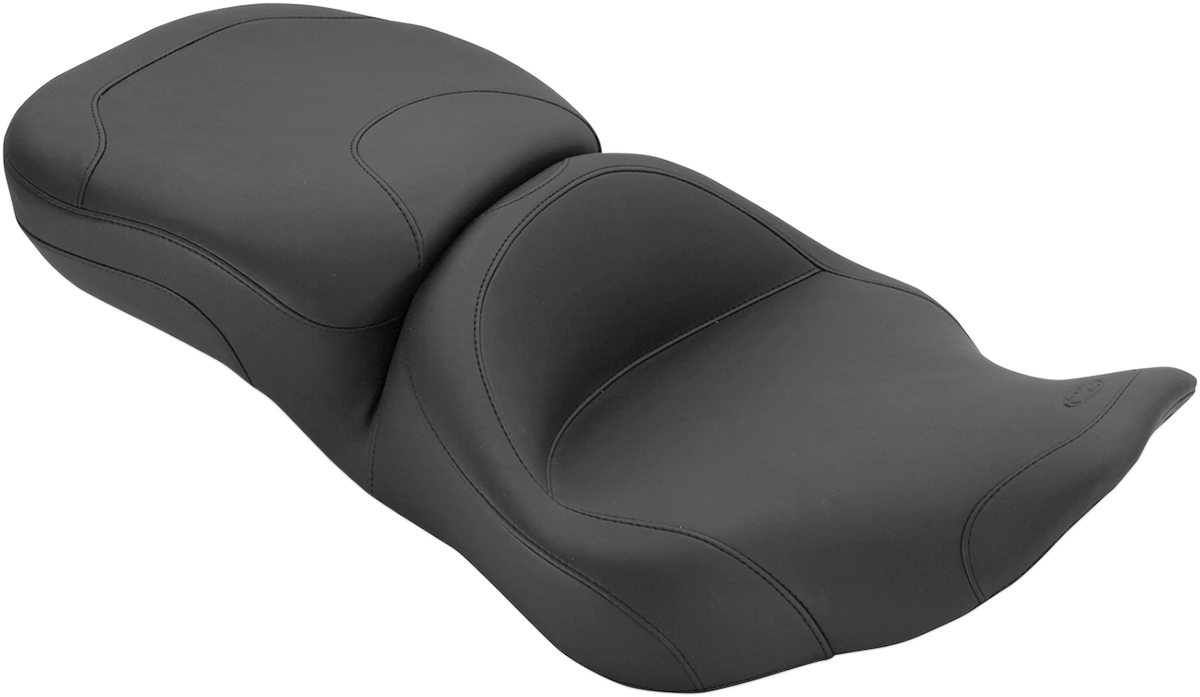 Mustang Super Touring Smooth Seat For Harley Road King / Street Glide 1997-2007
