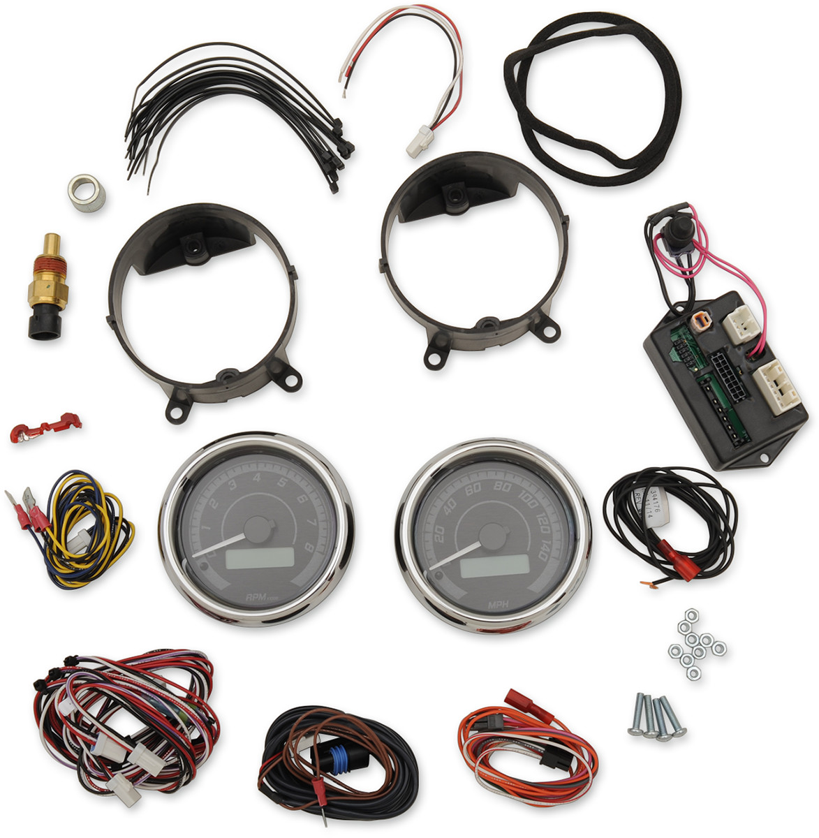 Dakota Digital MVX Two-Gauge Speedometer and Tachometer Kit For Harley 1996-2003