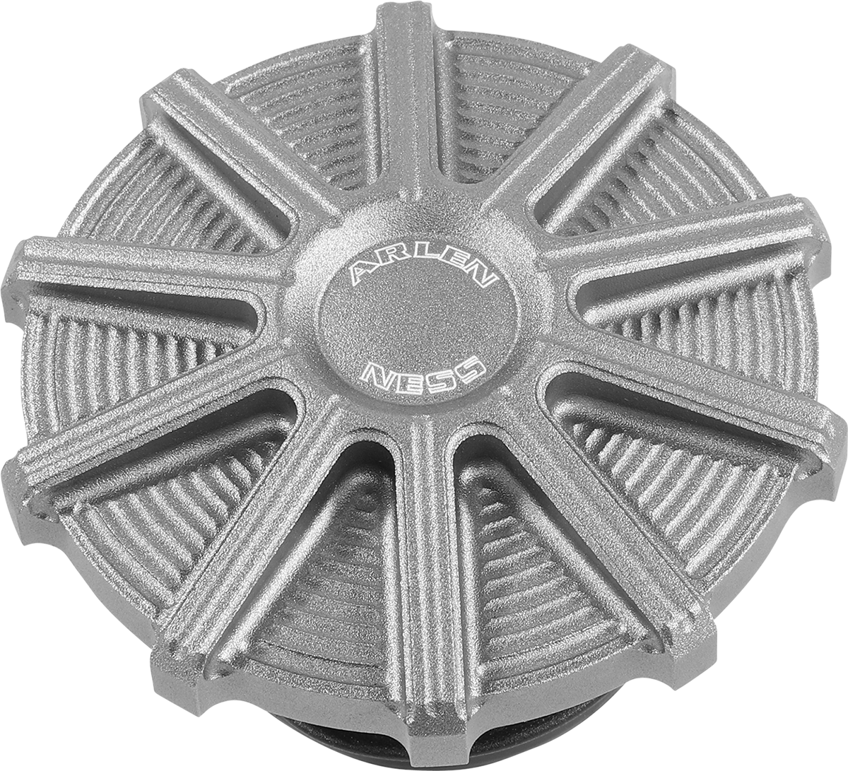 Arlen ness Vented Gas Cap - 10 Gauge - Titanium Harley Davidson