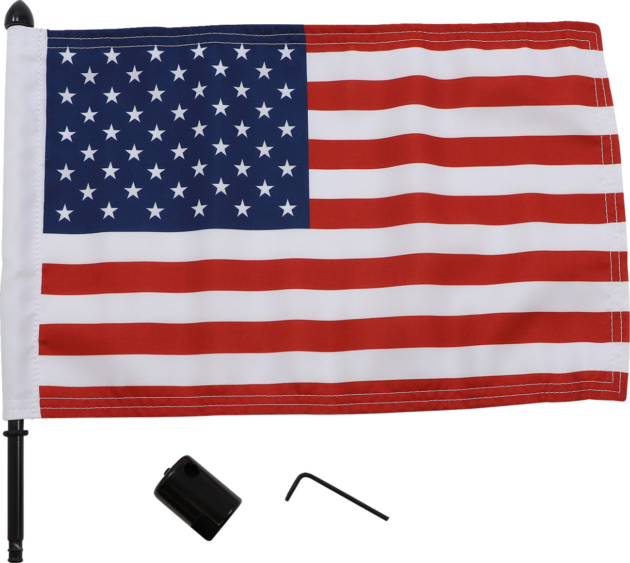 PRO PAD Square Sissy Bar Rack Flag Mounts with Flag